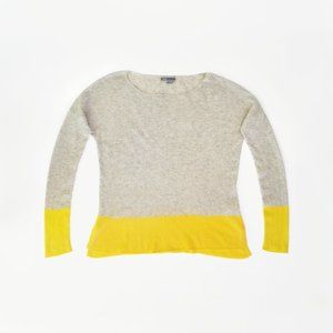 SOLD. VINCE, COLOR BLOCK CASHMERE SWEATER